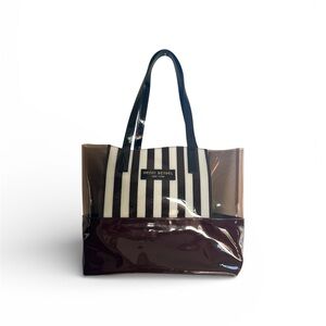 Henri Bendel Centennial Striped PVC Tote - With Dustbag